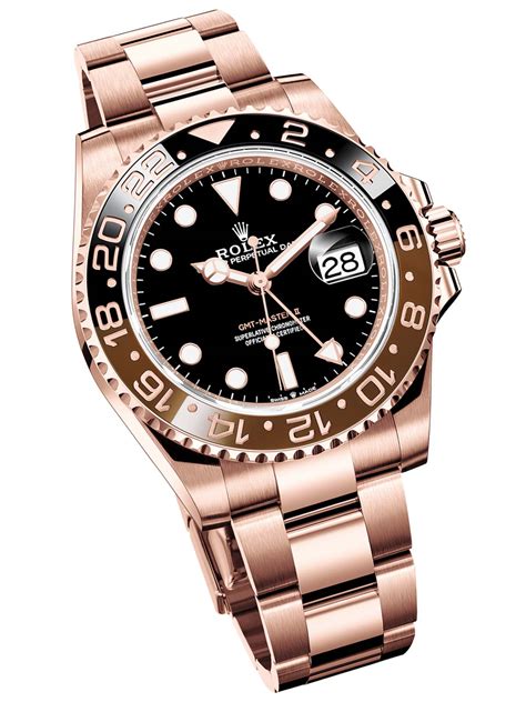 rolex gmt master 2 rose gold|rolex gmt everose gold.